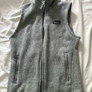 Patagonia Heather Gray Fleece Vest